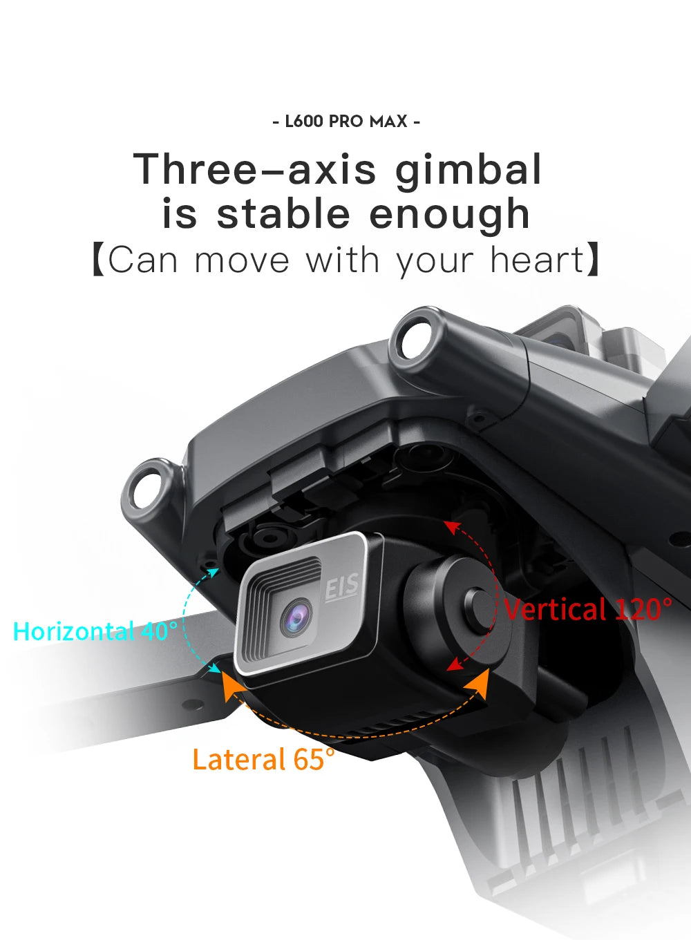 L600 PRO MAX 4K GPS Drone – Dual Camera, 3-Axis Gimbal & 360° Obstacle Avoidance