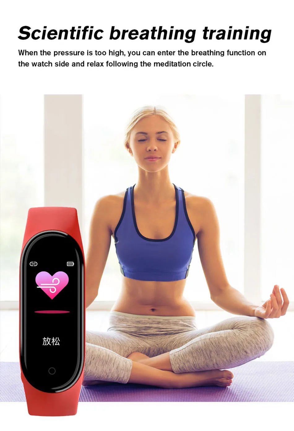 M6 Fitness Smartwatch – Waterproof Health Tracker for Men & Women