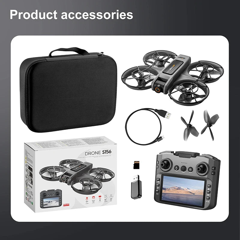 S156 2025 Professional 8K Drone with 5G WiFi FPV, Screen Remote & Obstacle Avoidance