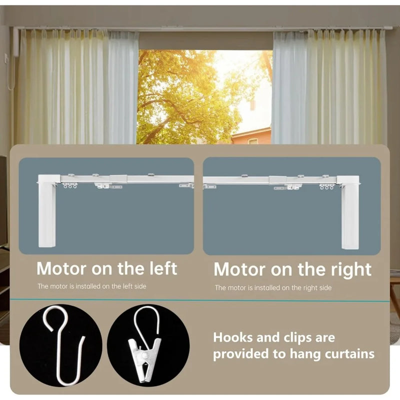 Smart Electric Ceiling-Mounted Curtain System
