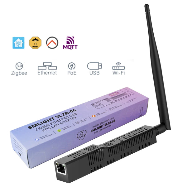 SMLIGHT SLZB-06 – Zigbee 3.0 Gateway with Ethernet, USB, WiFi & PoE