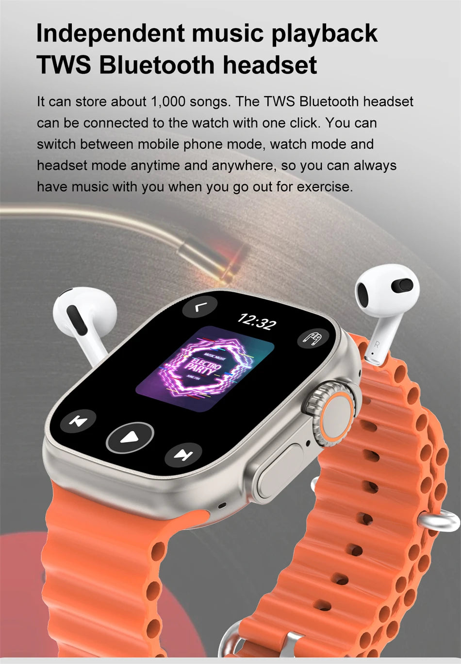 DT Ultra 3 – AMOLED Smartwatch with 4GB Storage, MP3/MP4, ChatGPT & AI Features