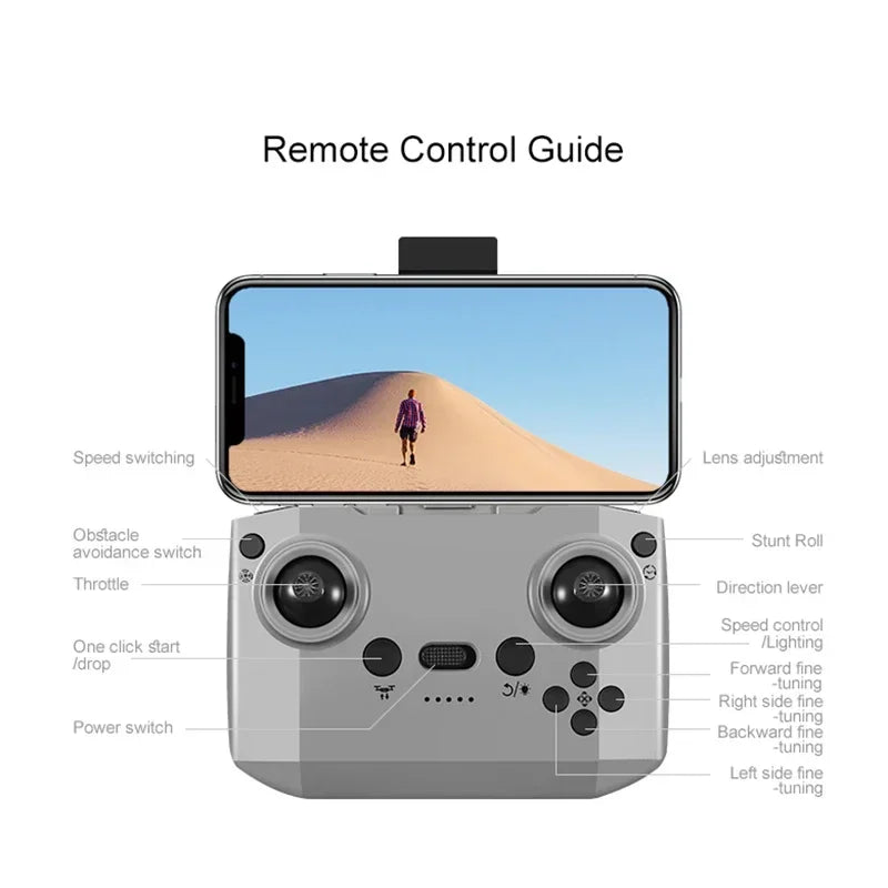 Xiaomi D16 Mini 8K Dual Camera GPS Drone with 180° Adjustable Lens & Obstacle Avoidance