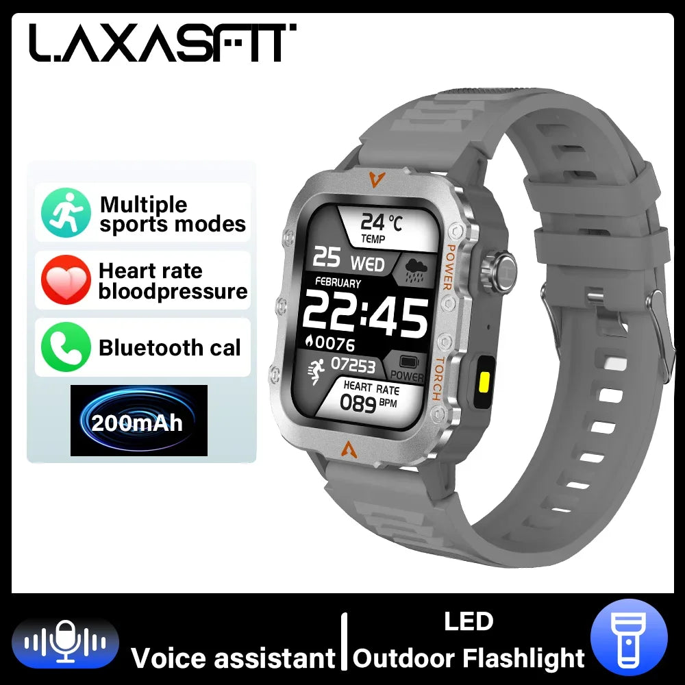 2024 LED Men’s Smartwatch – Bluetooth Call & Health Tracker