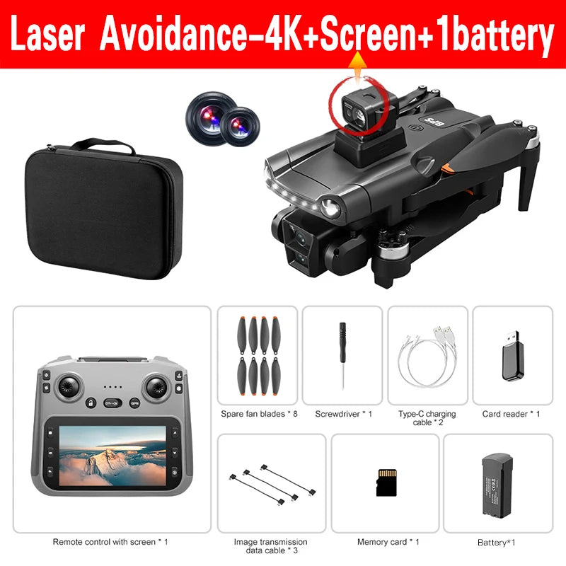 Xiaomi V198 GPS MAX 8K Professional 5G WiFi Drone with Laser Obstacle Avoidance