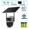 8MP 4K Solar 4G WiFi Outdoor Camera with Dual Lens & PIR Detection