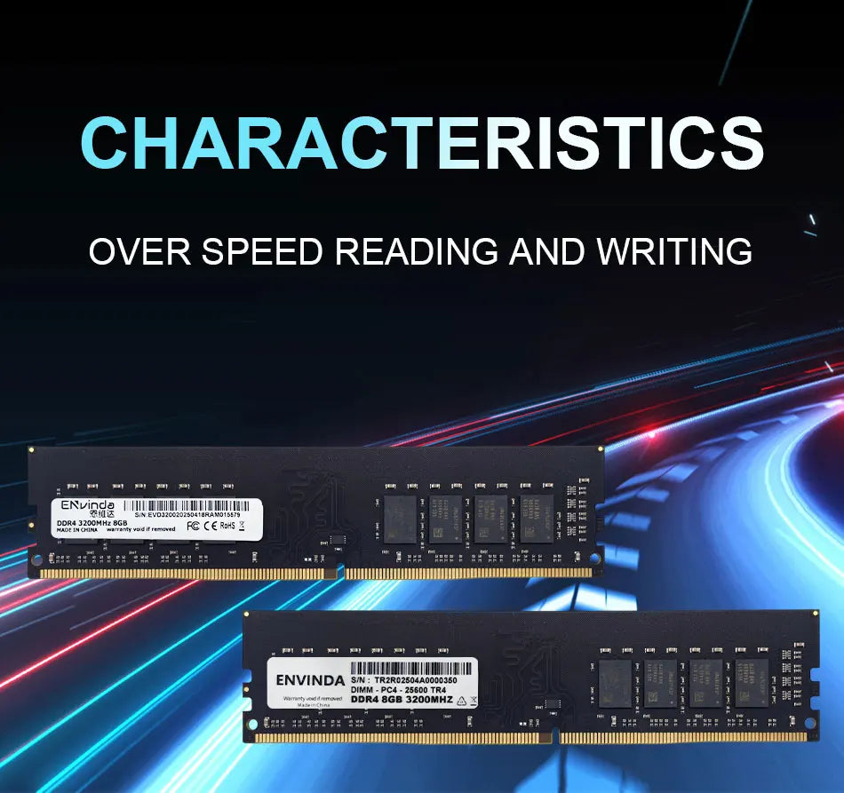 ENVINDA 8GB/16GB DDR4 3200MHz Desktop RAM