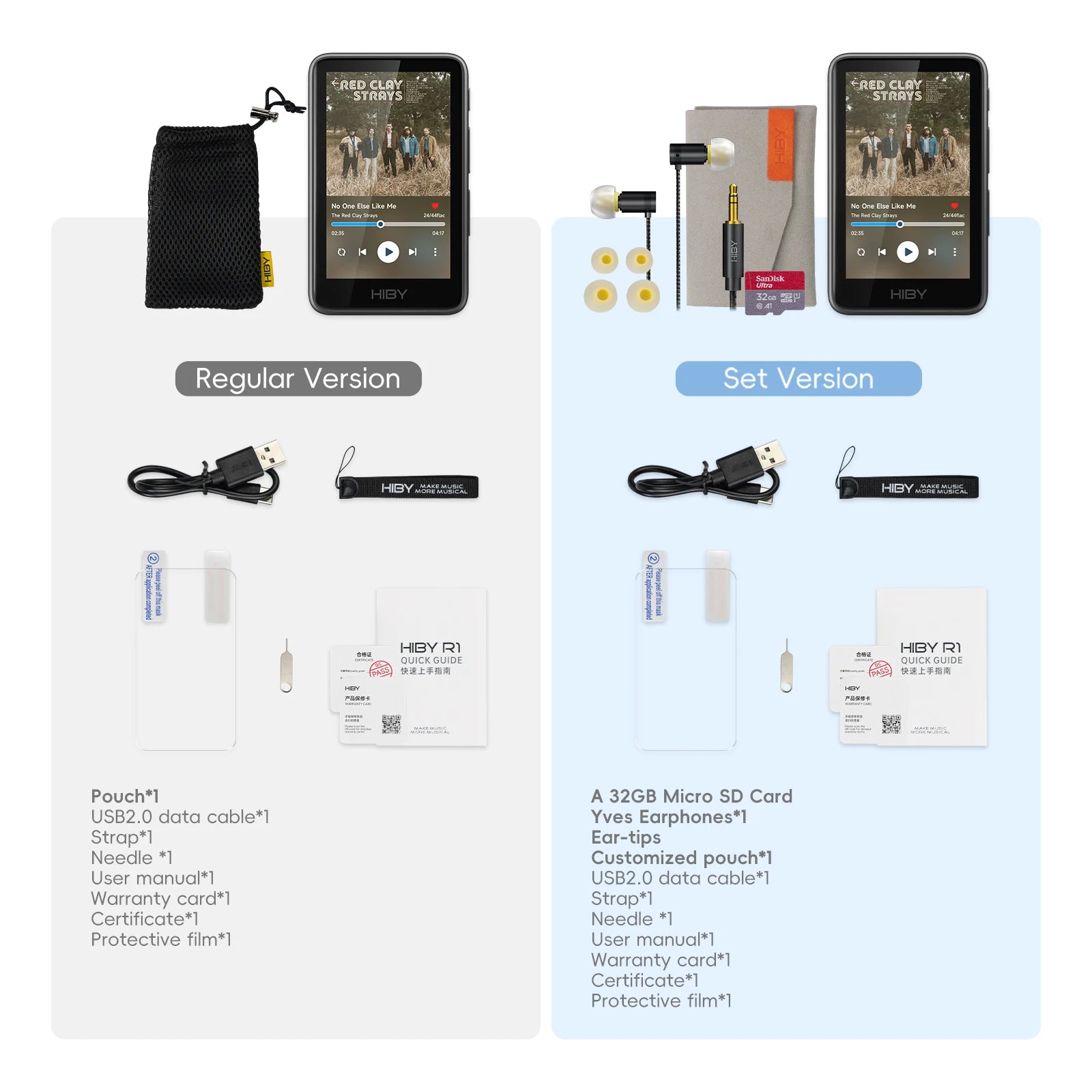 HiBy R1 HiFi Audio Music Player with Bluetooth & DAC