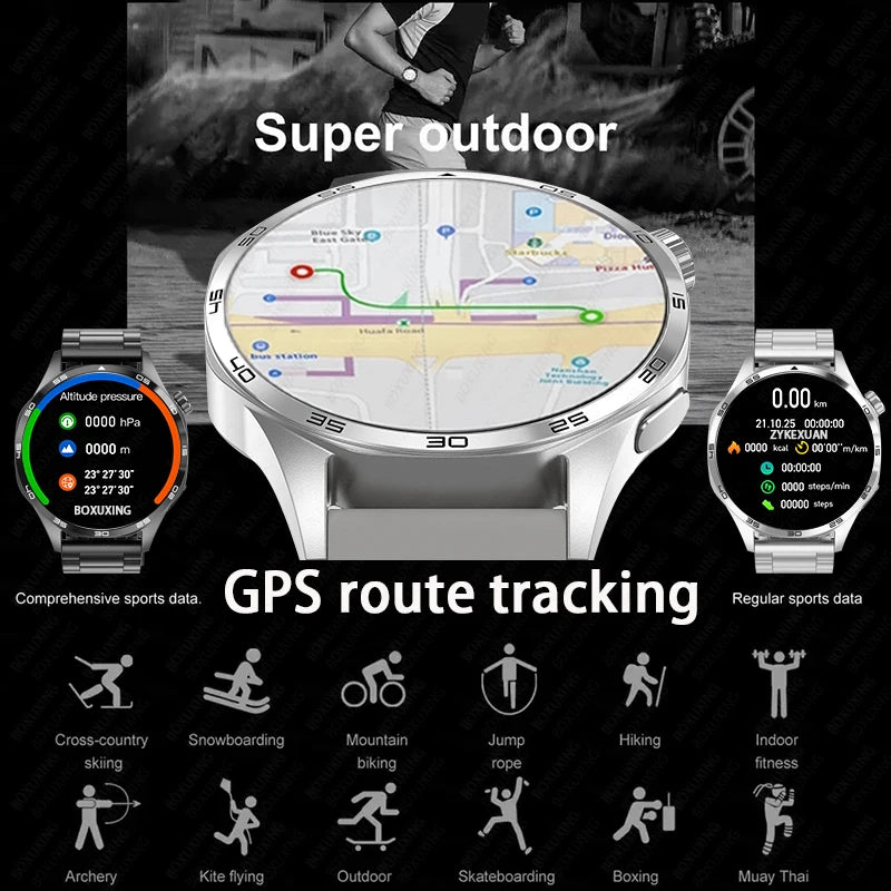 GT5 PRO Smartwatch – AMOLED Display, GPS, NFC & Bluetooth Calling