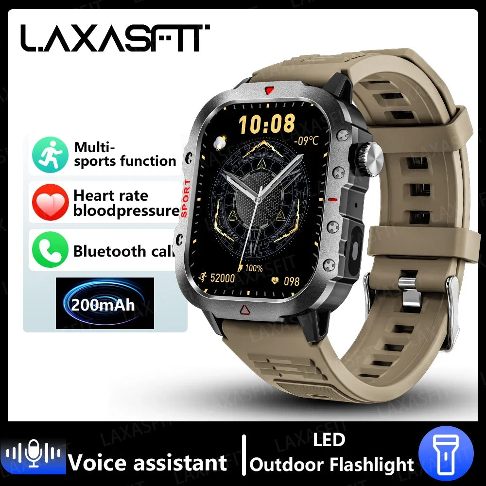 2024 LED Men’s Smartwatch – Bluetooth Call & Health Tracker