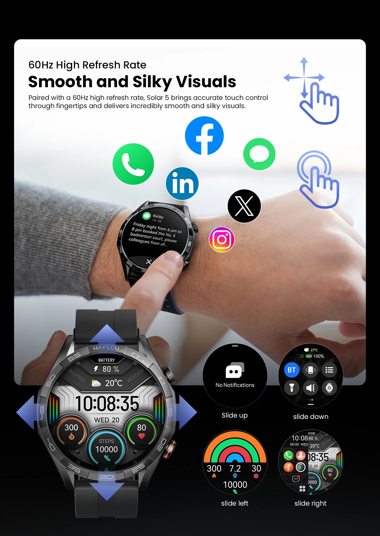 HAYLOU Solar 5 Smartwatch with Voice Calling