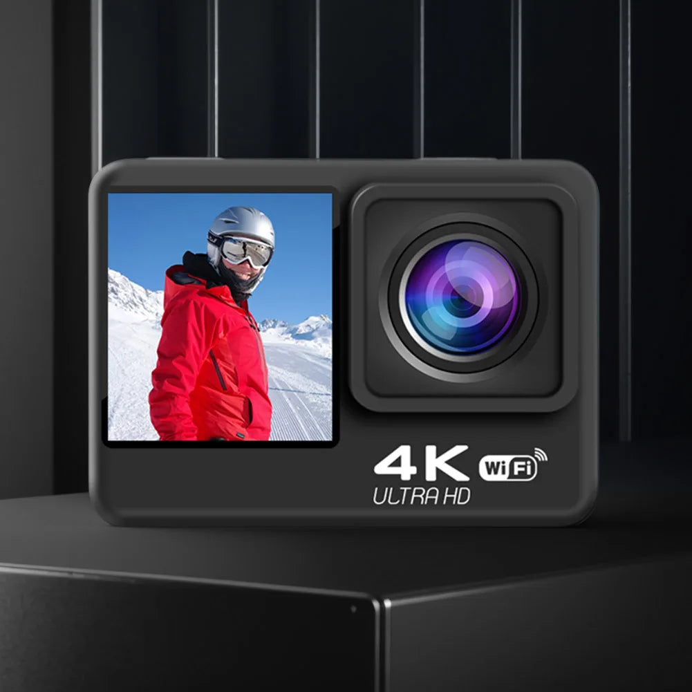 4K Dual Screen Waterproof Action Camera – 30FPS