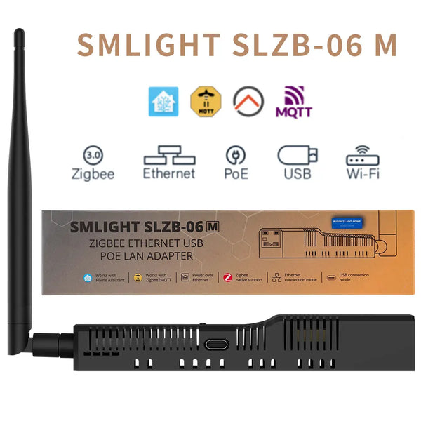 SMLIGHT SLZB-06 – Zigbee 3.0 Adapter with Ethernet, USB, WiFi & PoE Support