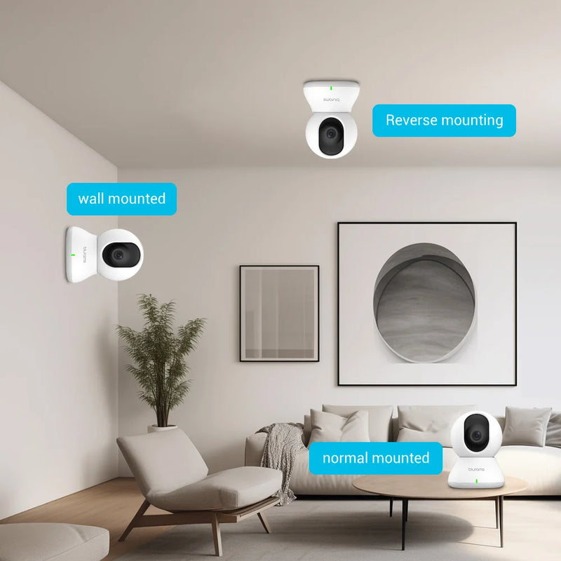 Blurams 2K Indoor WiFi Security Camera – 360° PTZ