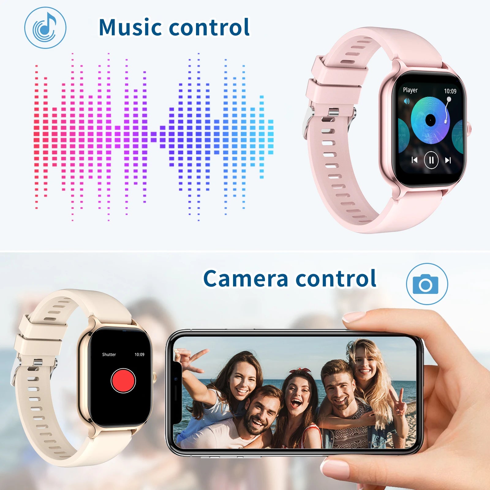 Smart Watch with Wireless Calling & Fitness Tracking