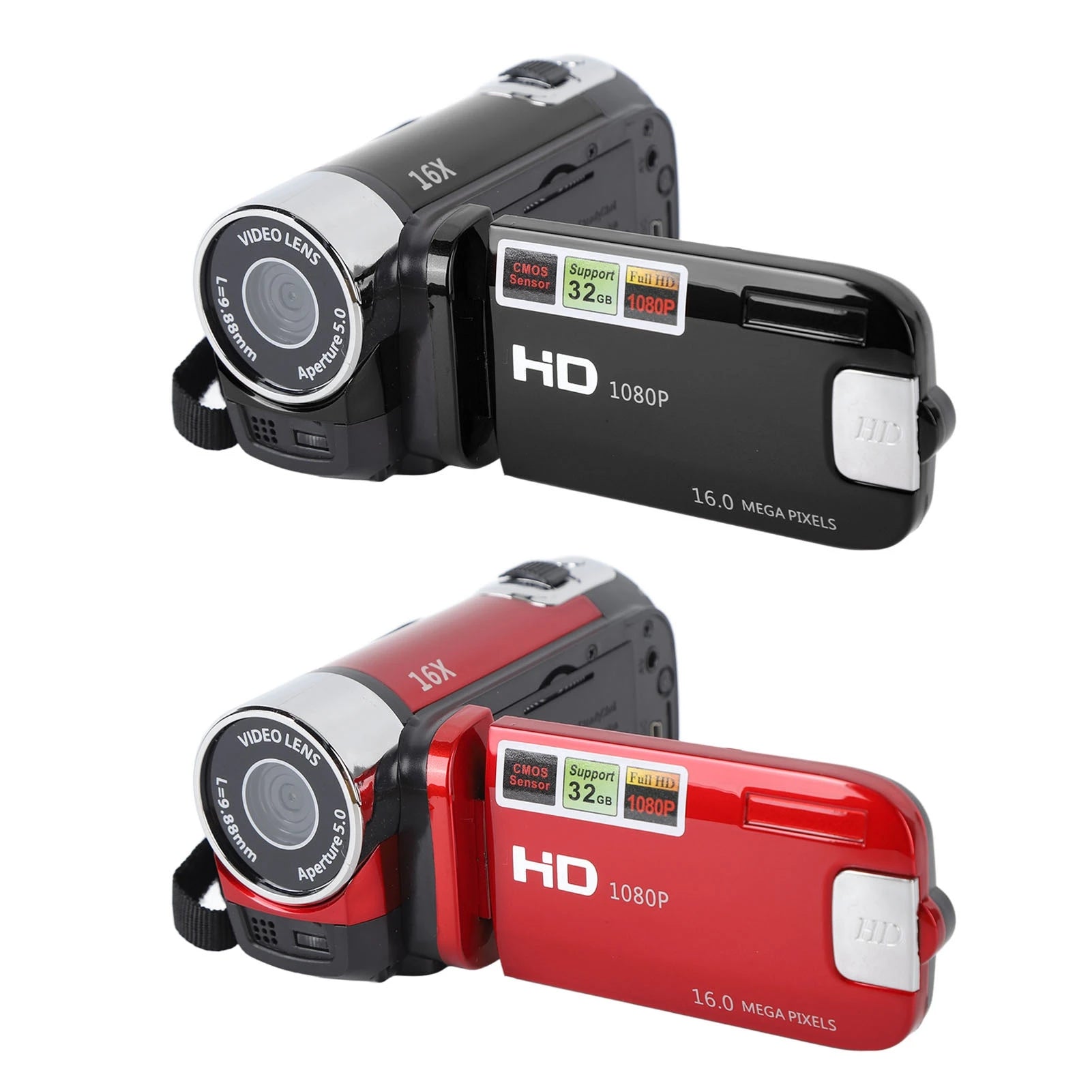 4K 48MP Vlogging Camera with 2.7" Rotatable Screen & 16X Zoom