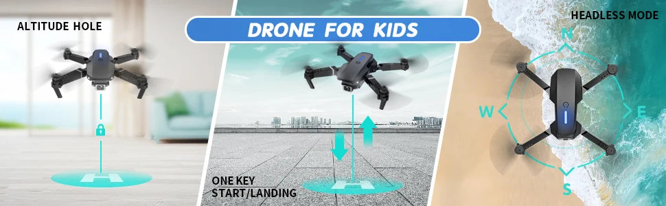 E99Pro Drone with 1080P Dual Camera & Altitude Hold