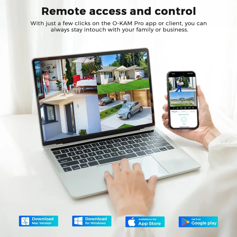 ANSVICAM 6K PTZ Camera – Triple Lens 360° Outdoor WiFi Surveillance (12MP, IP66)
