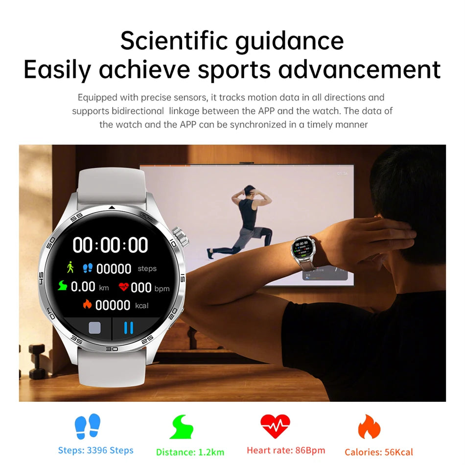 GT5 PRO Smartwatch – AMOLED Display, GPS, NFC & Bluetooth Calling