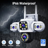 ANSVICAM 6K PTZ Camera – Triple Lens 360° Outdoor WiFi Surveillance (12MP, IP66)