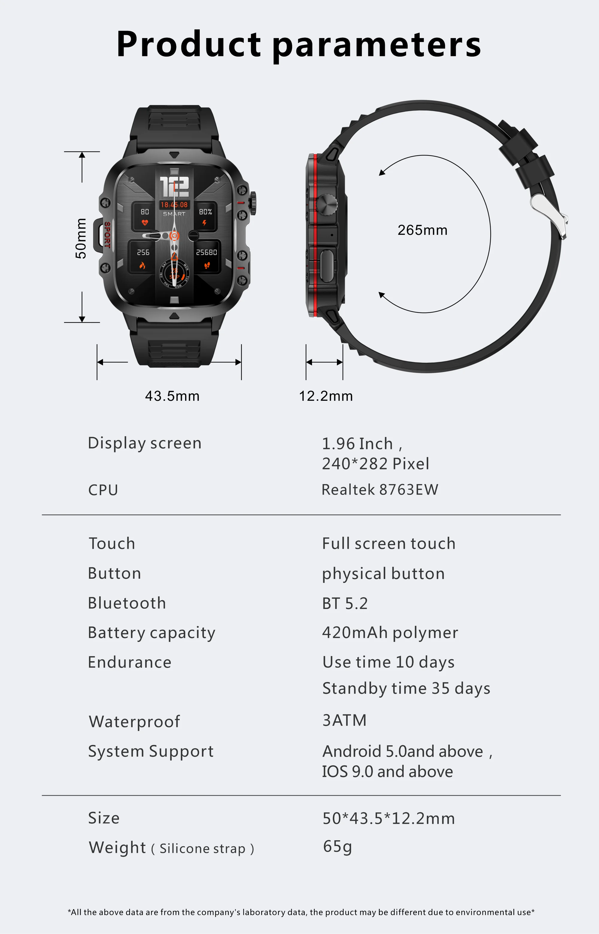 Original 2025 Smart Watch with Bluetooth Call & 3ATM Waterproof