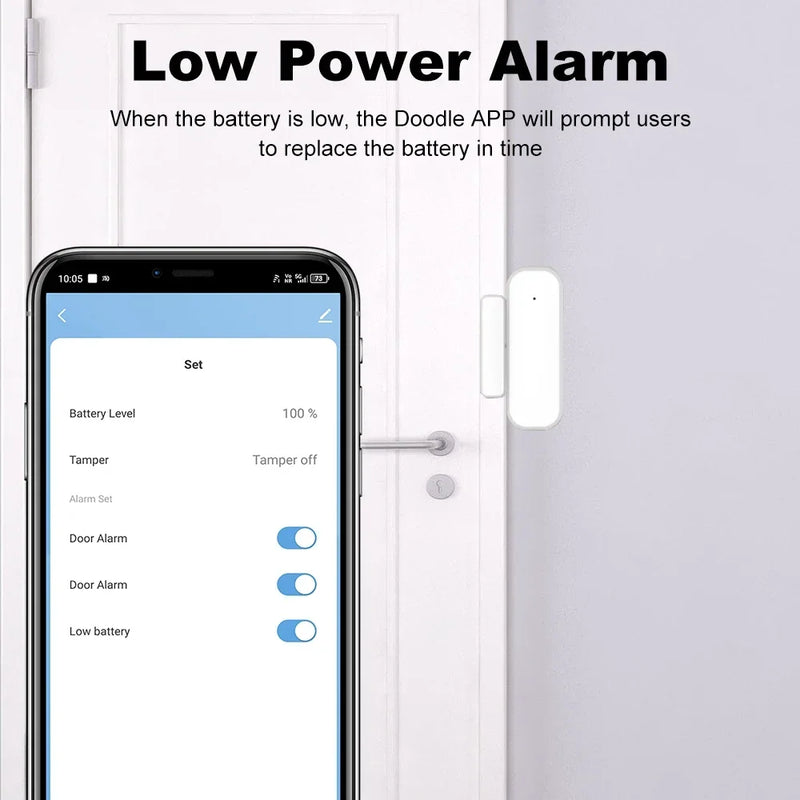 Tuya Zigbee Door & Window Sensor with Smart Home Security Alarm