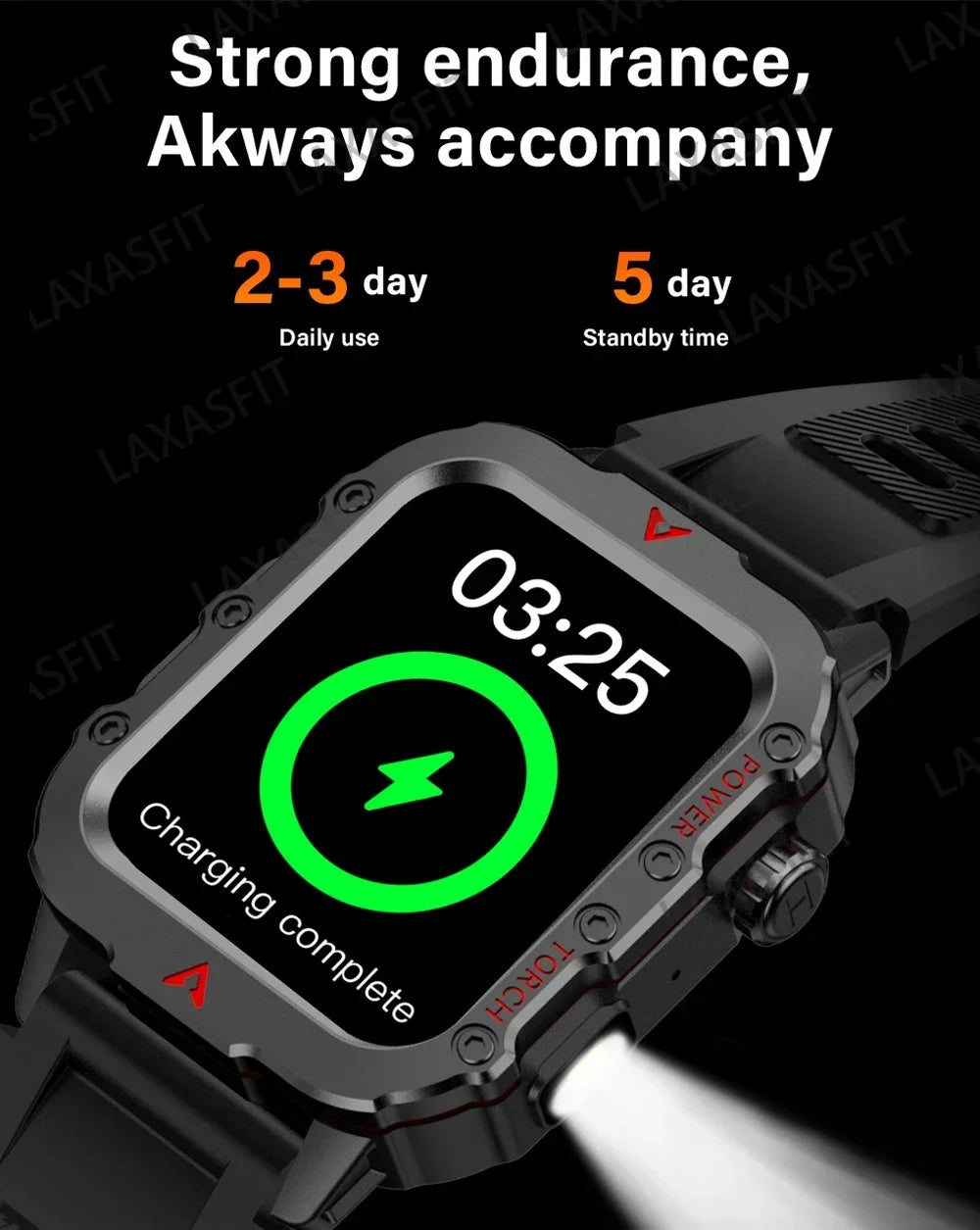 2024 LED Men’s Smartwatch – Bluetooth Call & Health Tracker