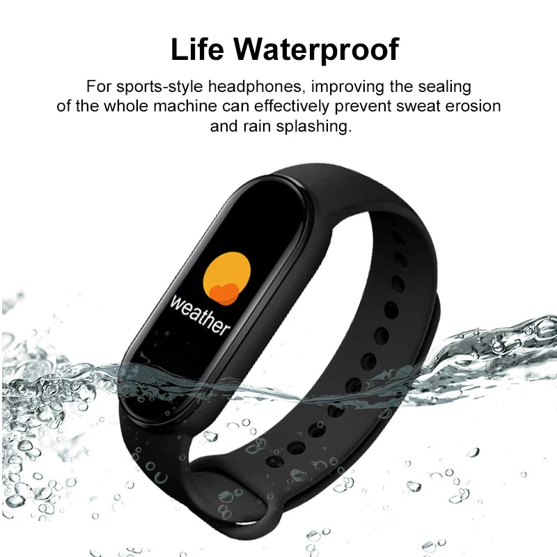 M6 Fitness Smartwatch – Waterproof Health Tracker for Men & Women