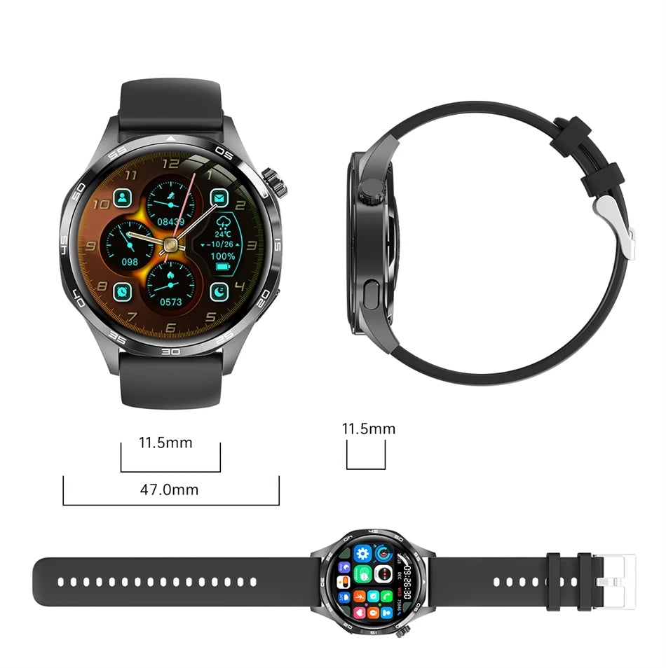 GT5 PRO Smartwatch – AMOLED Display, GPS, NFC & Bluetooth Calling