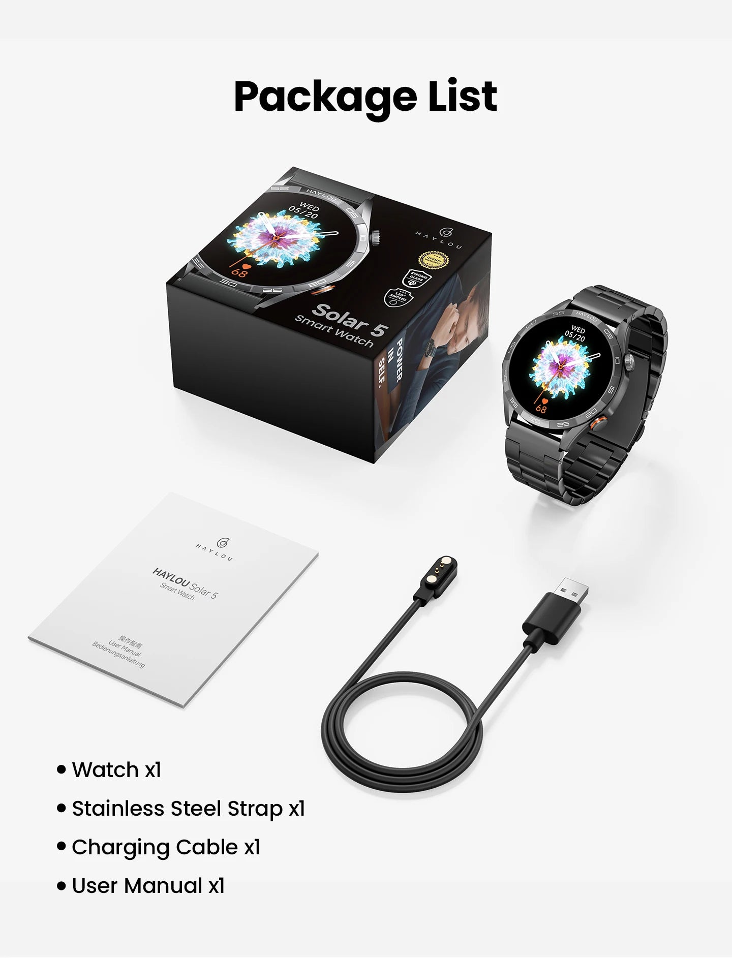 HAYLOU Solar 5 Smartwatch with Voice Calling