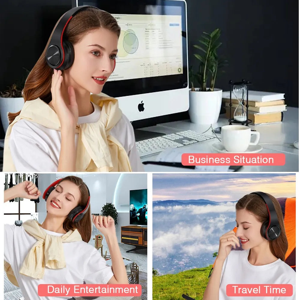2025 Wireless Bluetooth Overhead Headphones