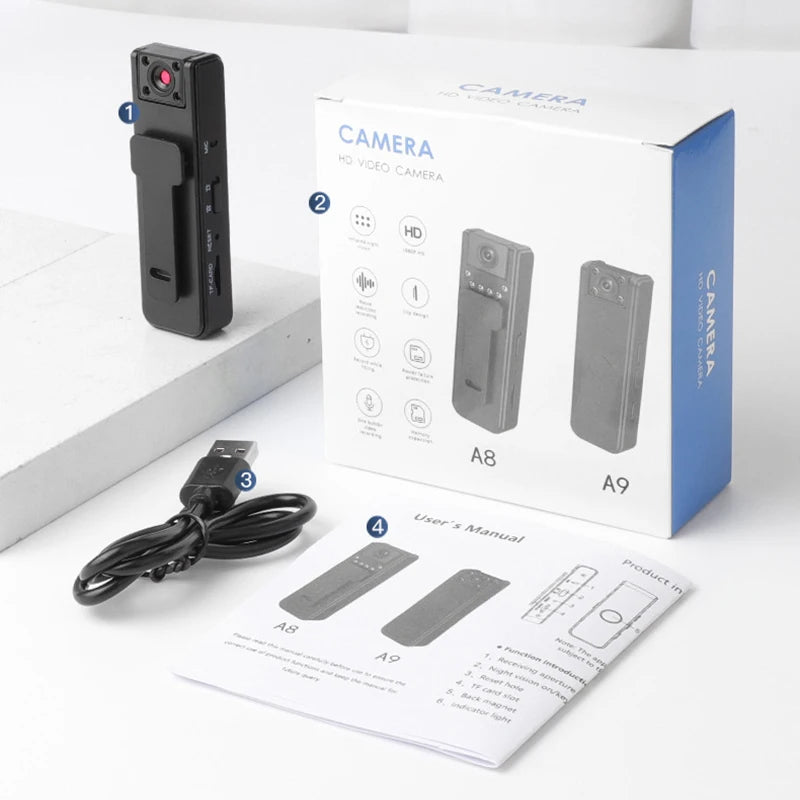 Xiaomi A9 – 1080P HD Mini Camera with Night Vision for Outdoor Sports