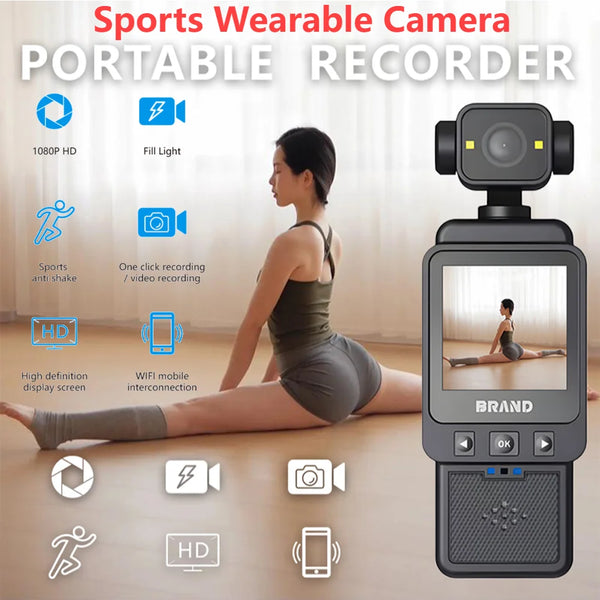 1080P Mini Rotating Action & Body Camera