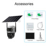 8MP 4K Solar 4G WiFi Outdoor Camera with Dual Lens & PIR Detection